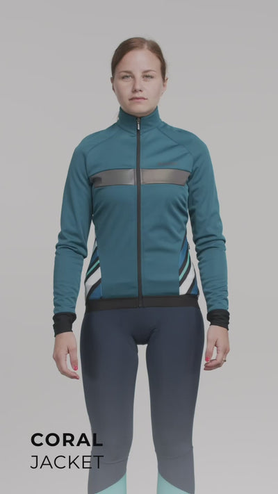 Santini Coral Raggio Polar Kadın Rüzgarlık Ceket 1W51775CORALRAGG