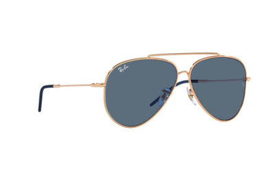 Ray-Ban Aviator Reverse 0RBR0101S Güneş Gözlüğü 92023A Rose Gold Dark Blue 59 Ekartman