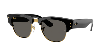 Солнцезащитные очки Ray-Ban Mega ClubMaster ASAP Rocky из специальной коллекции 0RB0316S, черные на золотом, темно-серые, размер 53, 6826J5