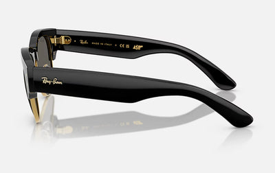 Солнцезащитные очки Ray-Ban Mega ClubMaster ASAP Rocky из специальной коллекции 0RB0316S, черные на золотом, темно-серые, размер 53, 6826J5