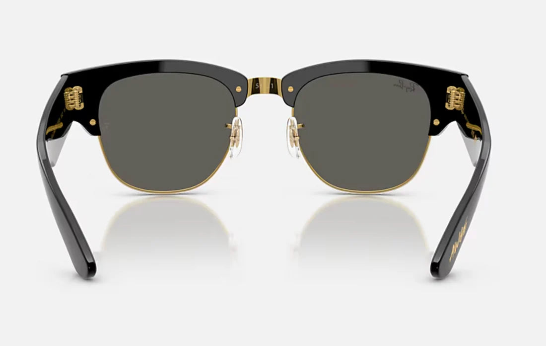Солнцезащитные очки Ray-Ban Mega ClubMaster ASAP Rocky из специальной коллекции 0RB0316S, черные на золотом, темно-серые, размер 53, 6826J5