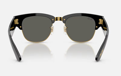Солнцезащитные очки Ray-Ban Mega ClubMaster ASAP Rocky из специальной коллекции 0RB0316S, черные на золотом, темно-серые, размер 53, 6826J5
