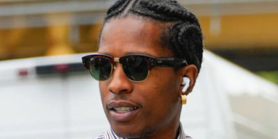 Солнцезащитные очки Ray-Ban Mega ClubMaster ASAP Rocky из специальной коллекции 0RB0316S, черные на золотом, темно-серые, размер 53, 6826J5
