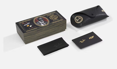 Ray-Ban Mega Wayfarer ASAP Rocky Özel Koleksiyon Güneş Gözlüğü 0RB0840S Black Dark Gray 51 Ekartman 6826J5