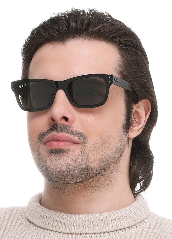 Ray-Ban MR Burbank Sunglasses RB2283 901/31 Black Green 52 Lens Width