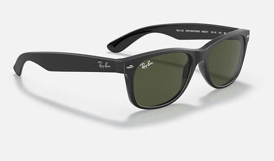Солнцезащитные очки Ray-Ban New Wayfarer 0RB2132 646231 55 Ekartman Rubber Black on Black G-15 Green