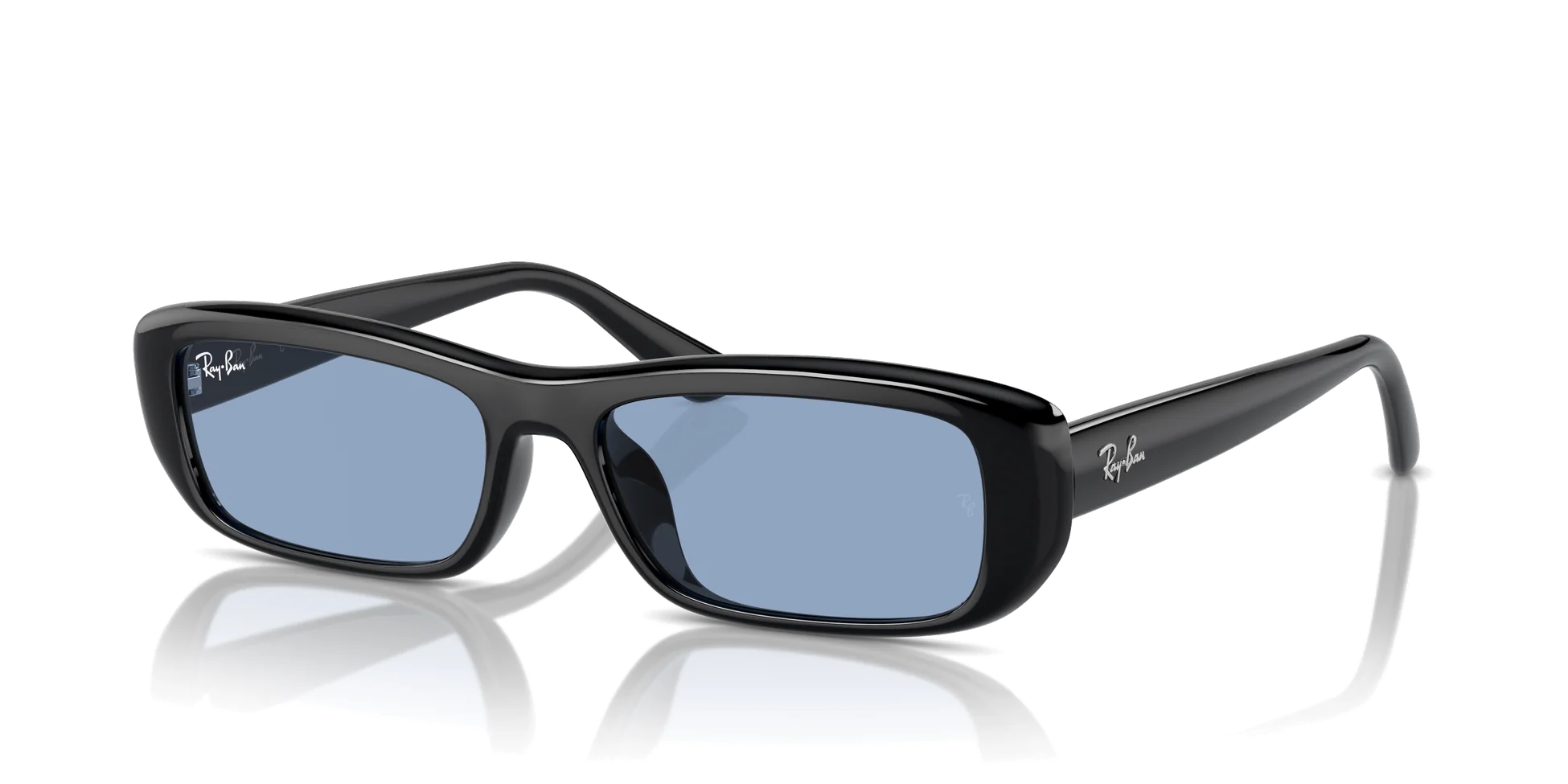 Ray-Ban RB4436D Sunglasses Black Light Blue 667772 55 Lens Width 