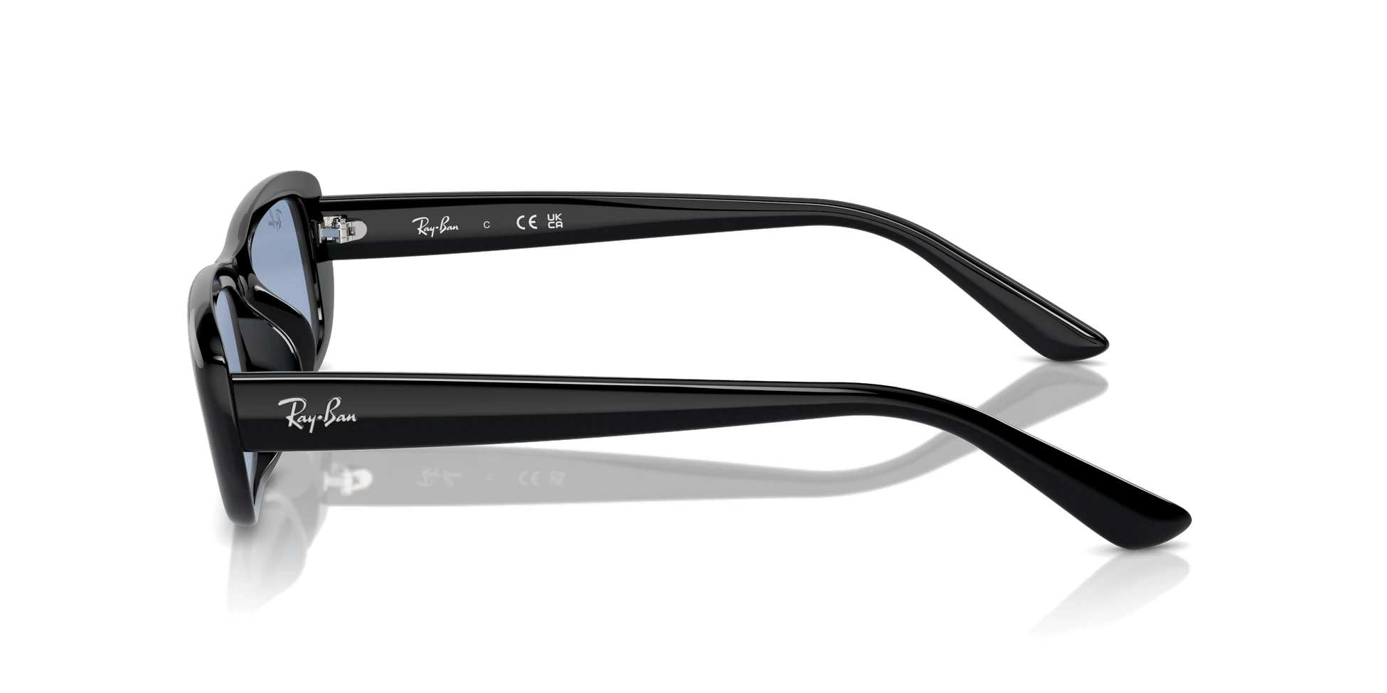 Ray-Ban RB4436D Sunglasses Black Light Blue 667772 55 Lens Width 