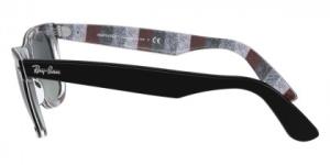 Солнцезащитные очки Ray-Ban Wayfarer Черные с шевроном Серые Светло-серые с градиентом синие