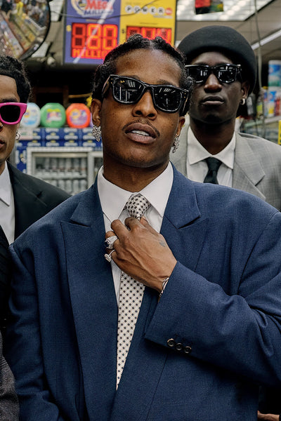 Ray-Ban Wayfarer Puffer A$AP ROCKY Özel Seri Güneş Gözlüğü RB4940 601/30 Black Green Mirror Silver Plan 47 Ekartman