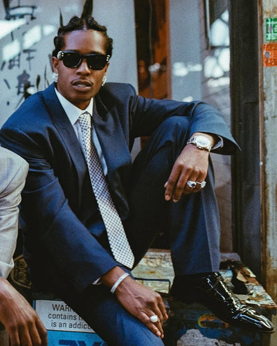Ray-Ban Wayfarer Puffer A$AP ROCKY Özel Seri Güneş Gözlüğü RB4940 601/55 Black Light Green Mirror Blue 47 Ekartman