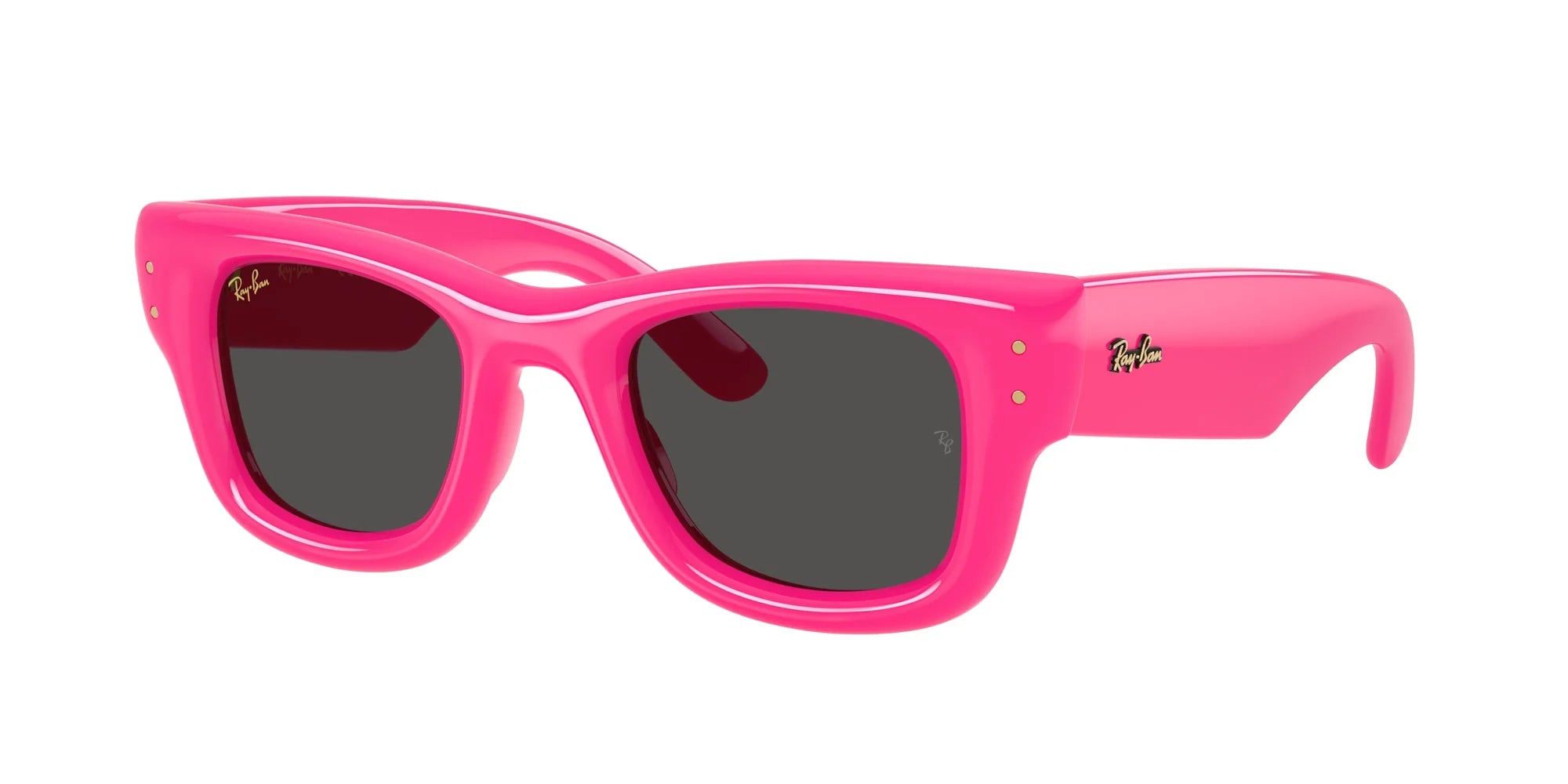 Ray-Ban Wayfarer Puffer A$AP ROCKY Special Edition Sunglasses RB4940 683287 Fuchsia Ultra Black Size 47 