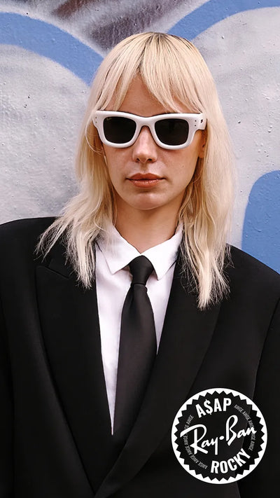 Ray-Ban Wayfarer Puffer A$AP ROCKY Special Edition Sunglasses RB4940 683287 Fuchsia Ultra Black Size 47 