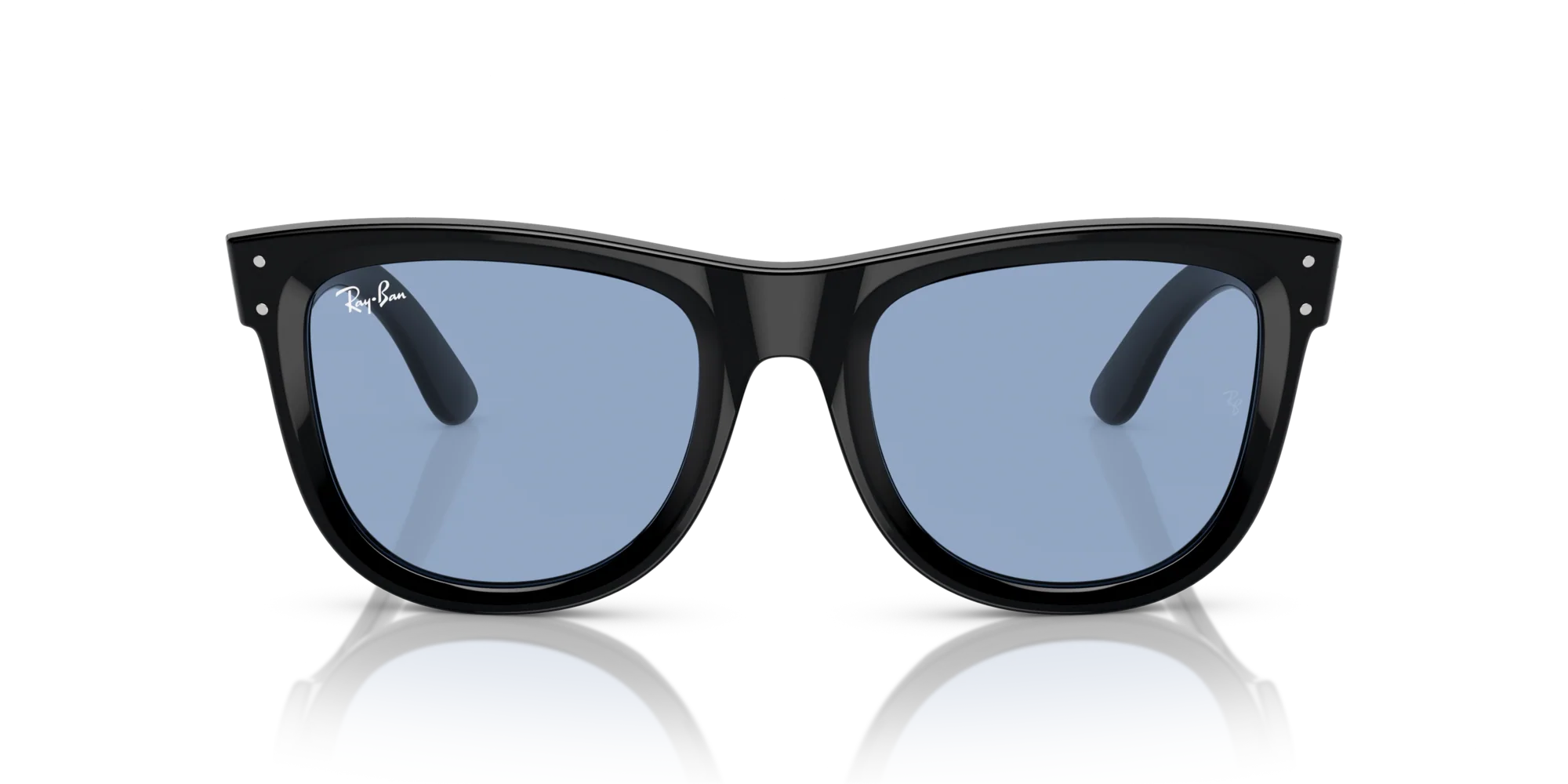 Ray-Ban Wayfarer Reverse Güneş Gözlüğü RBR0502S 667772 Black Light Blue 50 Ekartman