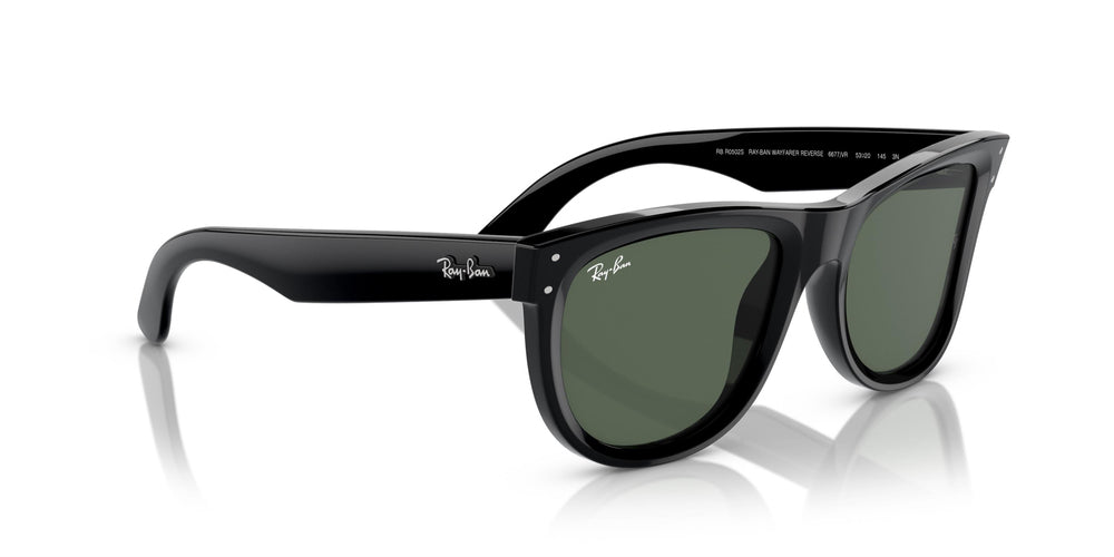 Ray-Ban Wayfarer Reverse Güneş Gözlüğü RBR0502S 6677VR Black Dark Green 50 Ekartman