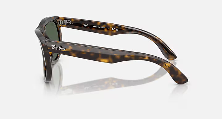 Ray-Ban Wayfarer Reverse Güneş Gözlüğü RBR0502S 6790VR 53 Ekartman Dark Havana Dark Green