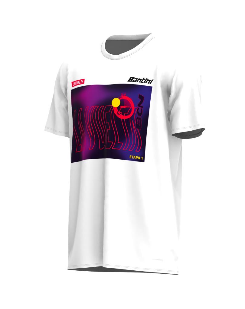 Santini BARCELONA La Vuelta Özel Seri Tişört RE499COTLV23BCN