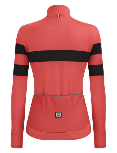 Santini Coral Bengal Kadın Termal Kışlık Bisiklet Forması 2W216175CORALBENG