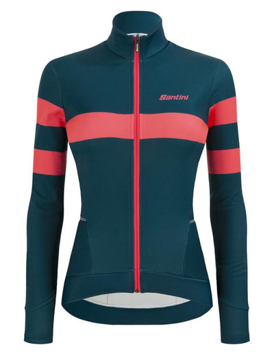 Santini Coral Bengal Kadın Termal Kışlık Bisiklet Forması 2W216175CORALBENG