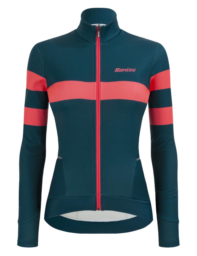 Santini Coral Bengal Kadın Termal Kışlık Bisiklet Forması 2W216175CORALBENG
