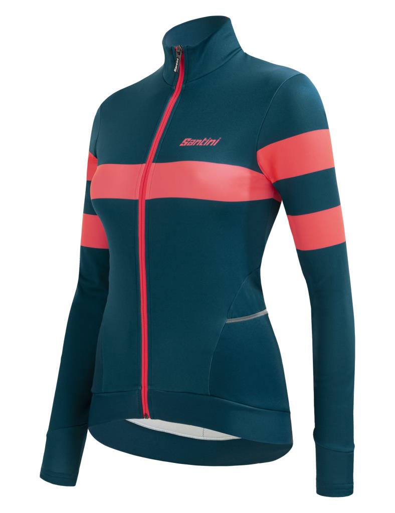 Santini Coral Bengal Kadın Termal Kışlık Bisiklet Forması 2W216175CORALBENG