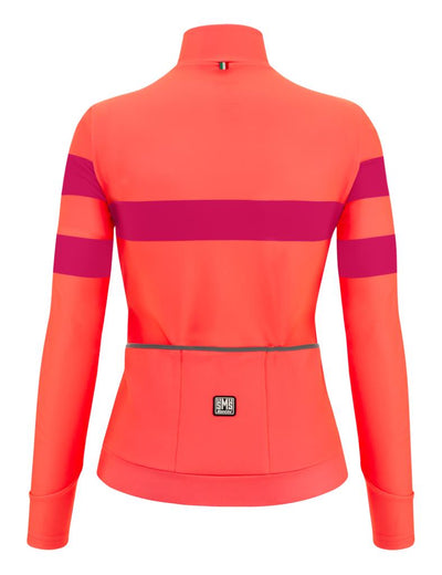 Santini Coral Bengal Kadın Termal Kışlık Bisiklet Forması 3W216175CORALBENG