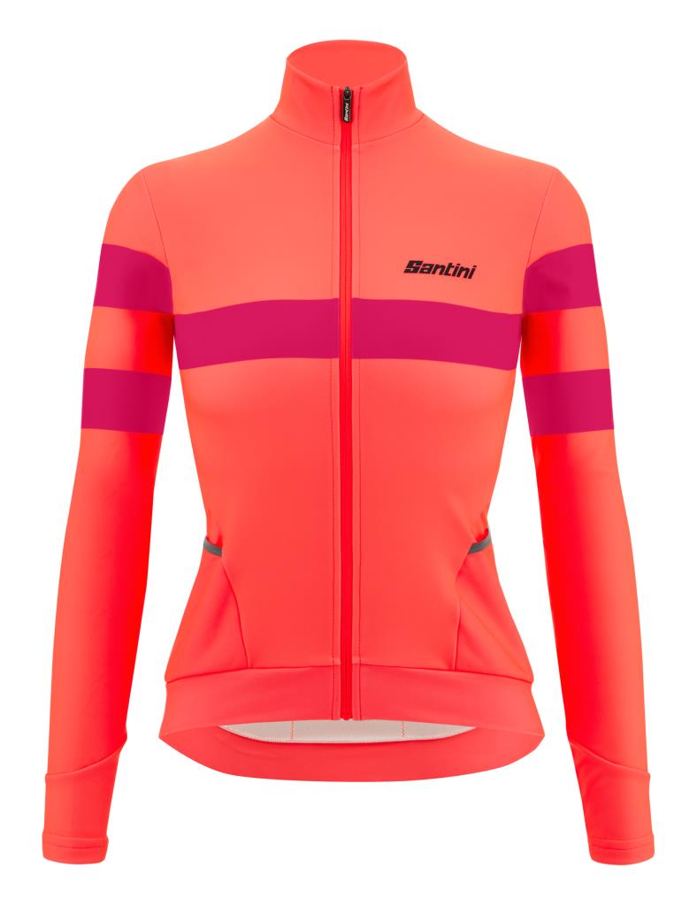 Santini Coral Bengal Kadın Termal Kışlık Bisiklet Forması 3W216175CORALBENG