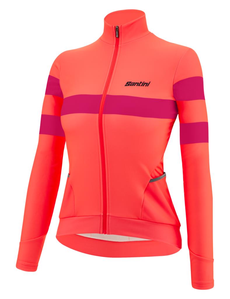 Santini Coral Bengal Kadın Termal Kışlık Bisiklet Forması 3W216175CORALBENG