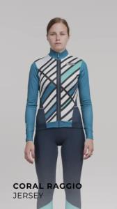 Santini Coral Raggio Kadın Kışlık Bisiklet Forması 1W216175CORALRAGG