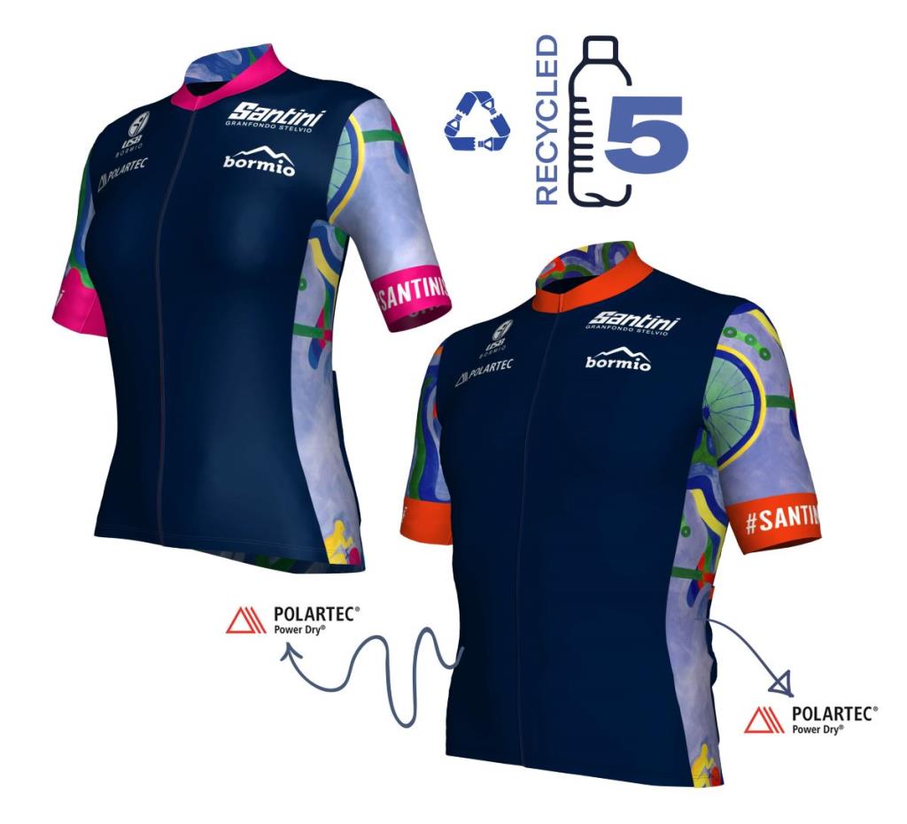 Santini GF Stelvio Erkek Bisiklet Forması Polartec GF94075C1STEL