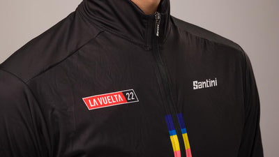 Santini GIST La Vuelta Official Erkek Rüzgarlık Bisiklet Ceketi RE33275GIST