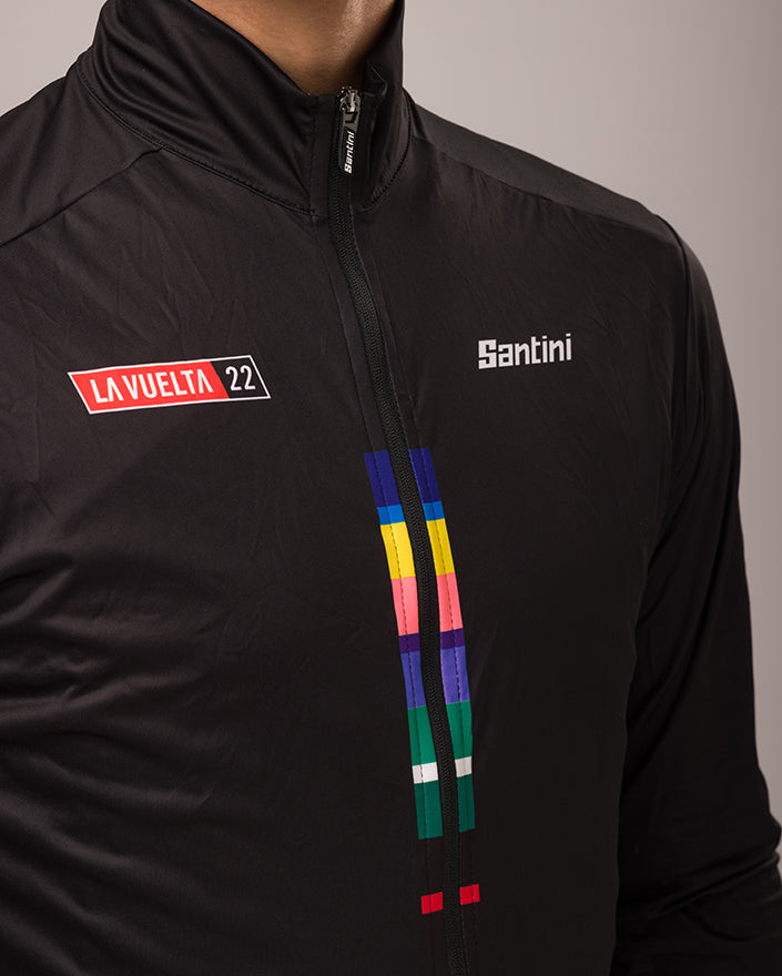 Santini GIST La Vuelta Official Erkek Rüzgarlık Bisiklet Ceketi RE33275GIST