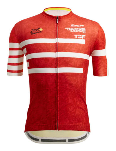 Santini GRAN DÉPART COPENHAGUE Tour De France Özel Seri Bisiklet Forması RE94075CGDC2TDF
