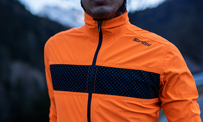 Santini GUARD MERCURIO Erkek Yağmurluk Bisiklet Ceketi 1W50775GUARDMERC