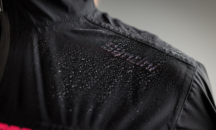 Santini GUARD MERCURIO Kadın Yağmurluk Bisiklet Ceketi 1W51775GUARDMERC