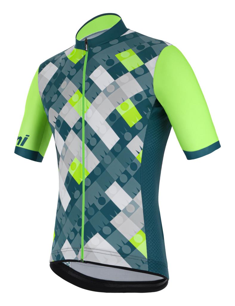 Santini Ironman SS Jersey Erkek Kısa Kol Forma 9I94075RVIS Ironman VIS Design
