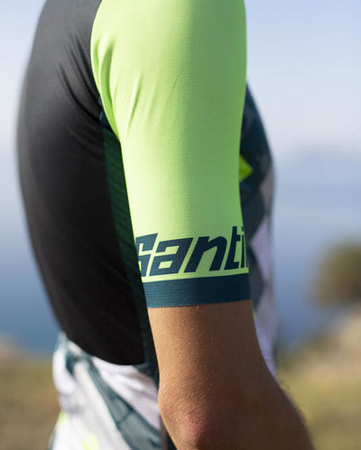 Santini Ironman SS Jersey Erkek Kısa Kol Forma 9I94075RVIS Ironman VIS Design