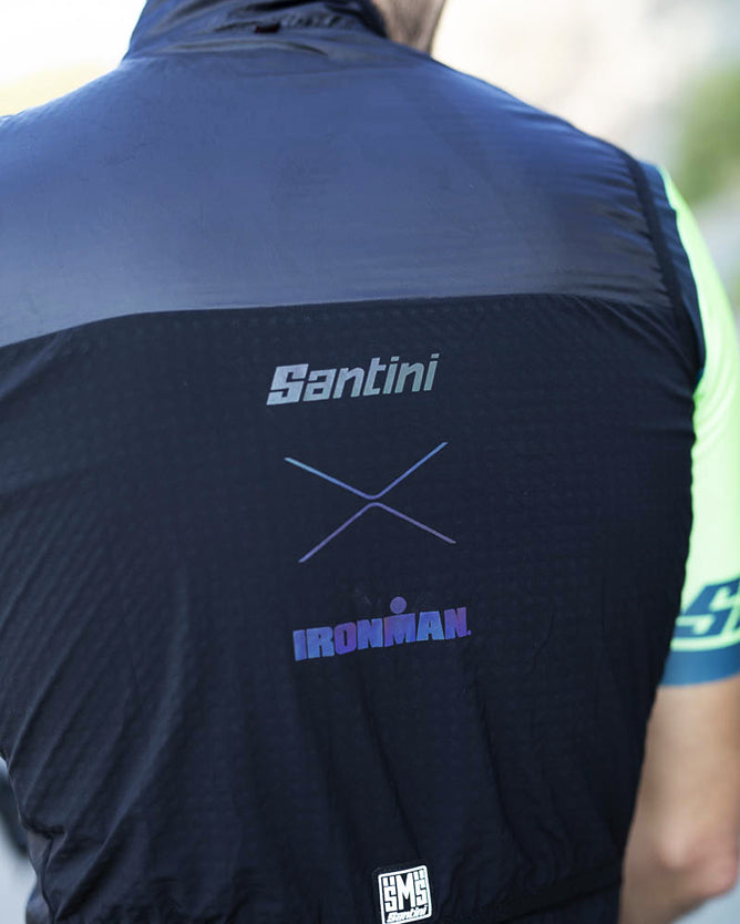 Santini Ironman VIS Wind Vest Erkek Rüzgarlık Yelek 9I54575VISGENI