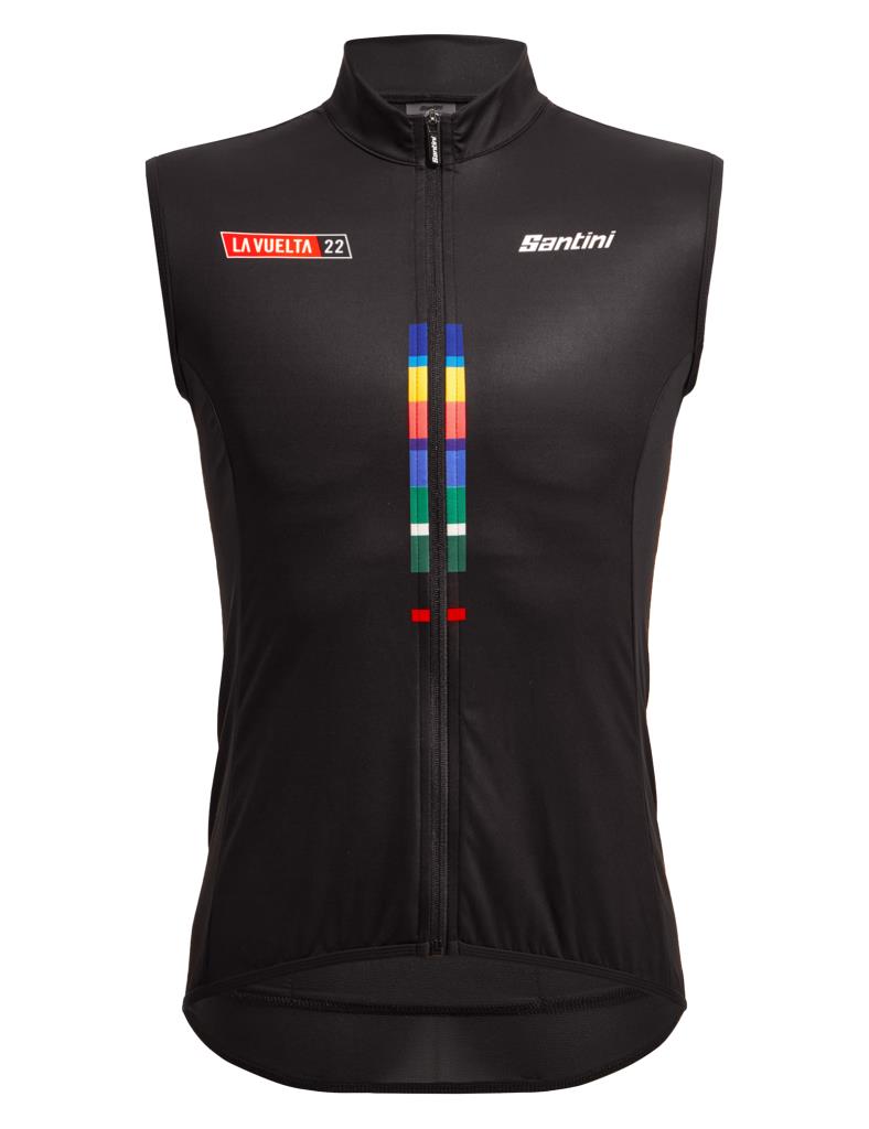 Santini Nebula GIST La Vuelta Special Edition Men's Windbreaker Vest RE54275GIST