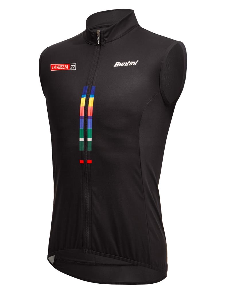 Santini Nebula GIST La Vuelta Special Edition Men's Windbreaker Vest RE54275GIST