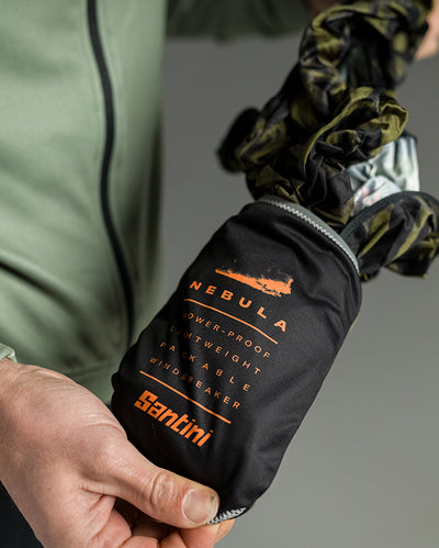 Santini NEBULA GRAVEL Erkek Rüzgarlık Bisiklet Ceketi 0M33275NEBULGRAV