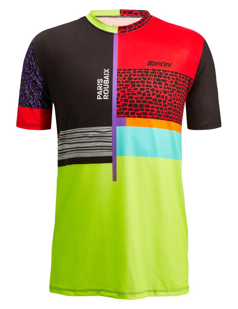 Santini PARIS ROUBAIX FORGER DES HEROES Erkek Teknik Spor Tişört RE499GLL22PRFDH