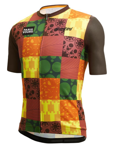 Santini Paris Tour Official Büyük Beden Bisiklet Forması RE94075C22PTVIGN