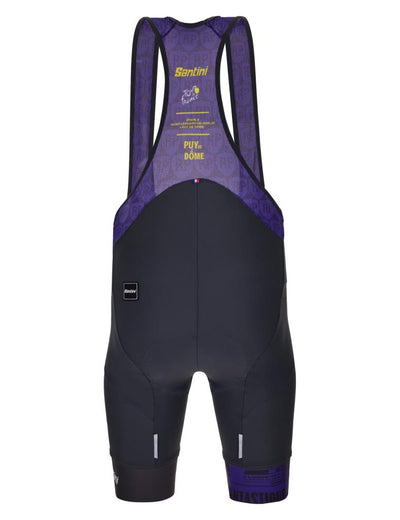 Santini PUY DE DOME Tour De France Özel Seri Unisex Askılı Bisiklet Taytı RE1075FBPDD3TDF