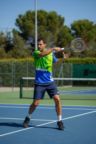 Santini Slam Büyük Beden Erkek Tenis Tişörtü TN499GLLSLAM