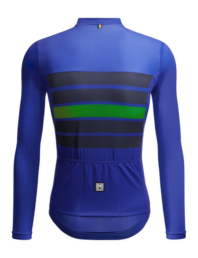 Santini SLEEK BENGAL Büyük Beden Erkek Uzun Kollu Yazlık Bisiklet Forması 3S215075ESLKBENG