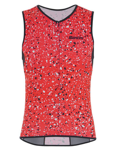 Santini Sleek Pietra Tri Top Sleveless Erkek Triathlon Üst 1T6300SLEEKPIET