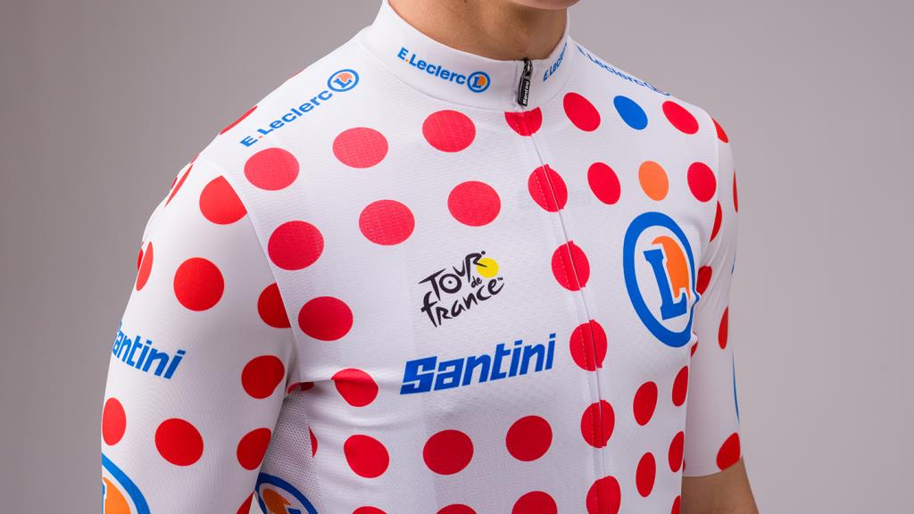 Santini Tour De France Best Climber Erkek Bisiklet Forması TF94075R22TDFKOM