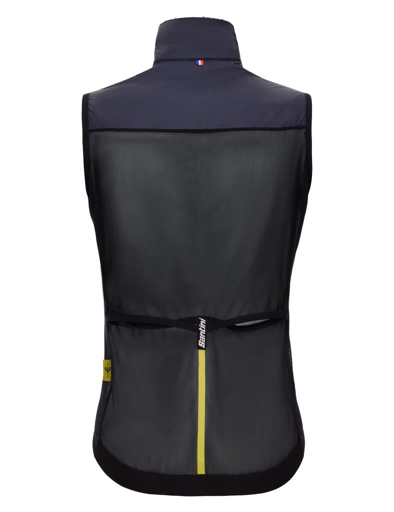 Мужской жилет-ветровка Santini Tour De France Maillot Jaune Special Edition MJ54575REDUX