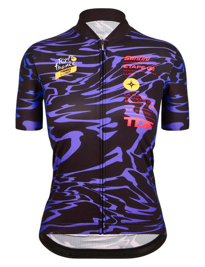 Santini Tour De France PLANCHE DES BELLES FILLES Kadın Bisiklet Forması RE940L75FILLETDFF